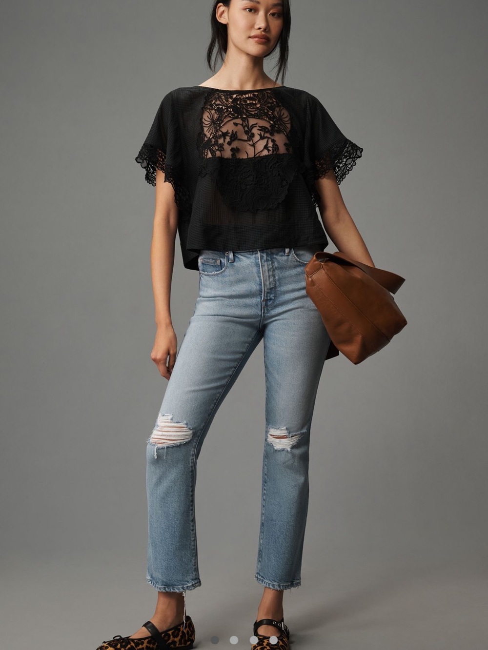 Good American Good Legs Straight Leg High Rise Jeans